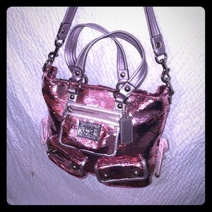 RSERVED FOR GARDEN BRIDE! Authentic Coach sequin